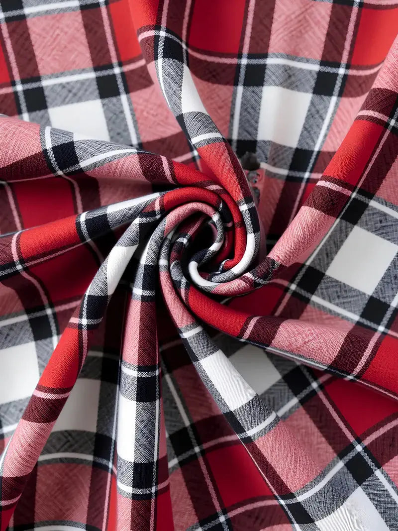 Düğmeli Ekose Gebelik Yelek MamsWear